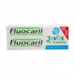 FLUOCARIL Junior Duplo Dentifrice saveur bubble gum 2x75ML