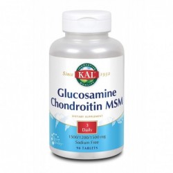 KAL Glucosamine Chondroïne. Msm 90 Gélules