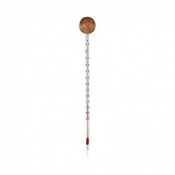 Mercuriokh Analog Thermometer Glas Holz Ohne