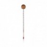 Mercuriokh Analog Thermometer Glas Holz Ohne