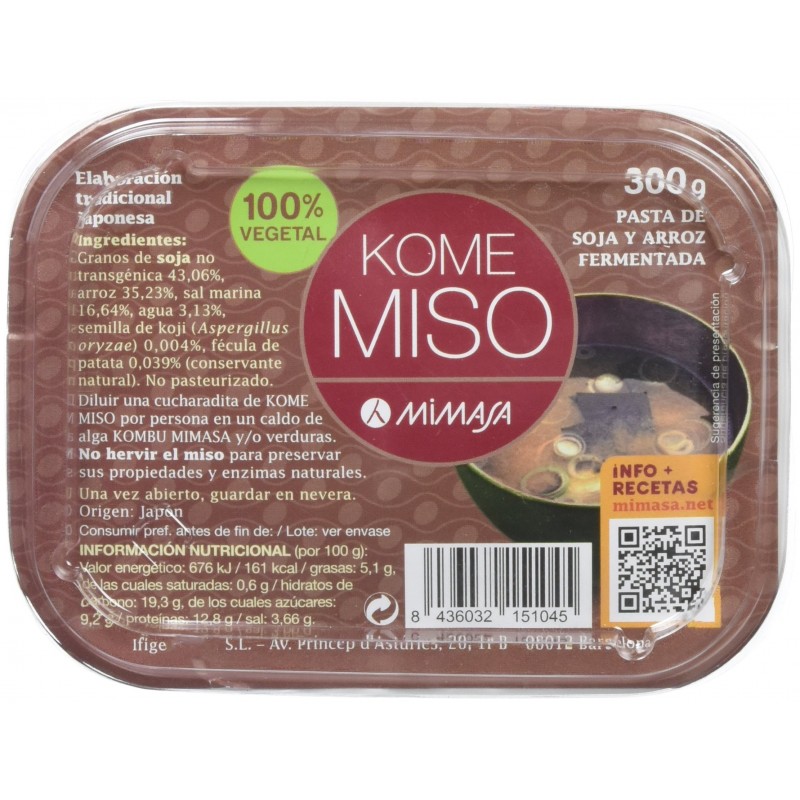 Mimasa Kome Miso 300g