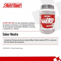 Nutrisport Iso Whey Zero-Zero Neutral 1 kg 【SHIPPING 24 hours】