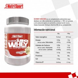 Nutrisport Iso Whey Cero-Cero Vainilla 1 kg 【ENVIO 24 horas】