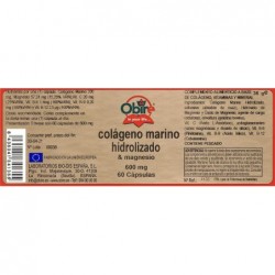 Obire Colageno Marino Magnesio 60 Caápsulas 【OFERTA ONLINE】