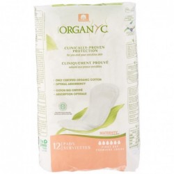Serviettes hygiéniques de maternité Organyc 12 unités