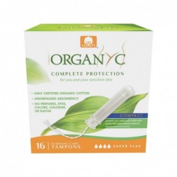 Organyc Tampon Super Plus App. Compact 16 units