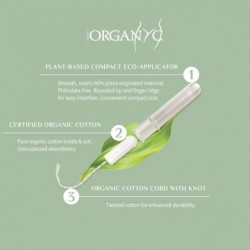 Organyc Super Applicator Tampon Compact 16 Units 【OFFER】