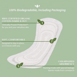 Protège-slips ultra-minces Organyc 24 unités 【ACHAT EN LIGNE】