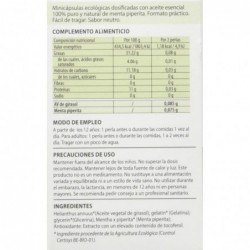 Pranarom Peppermint Organic 60 Cápsulas 【OFERTA】
