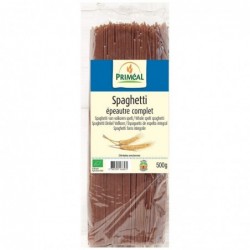 Spaghettis à l'épeautre et au blé complet Primeal 500g