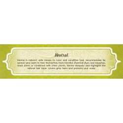 Radhe Shyam Neutral Henna Powder 100 g 【OFFERTA ONLINE】