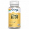 Solaray Vitamin D3+K2 - 120V Capsules