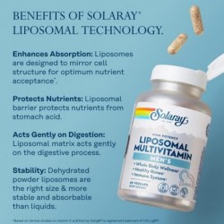 Solaray Multivitamines Liposomales pour Hommes 60 Gélules 【OFFRE EN LIGNE】