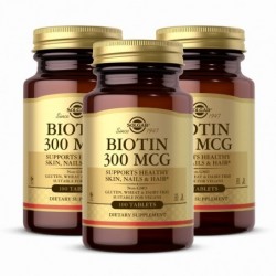 Solgar Biotina 300 mcg 100 Cápsulas