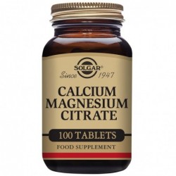 Citrate de calcium et de magnésium Solgar 100 comprimés