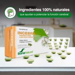 Soria Natural Incebril Ginkgo Hawthorn 60 Tablets 【24 hour SHIPPING】