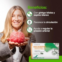 Soria Natural Incebril Ginkgo Hawthorn 60 Tablets 【24 hour SHIPPING】