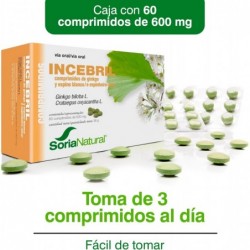 Soria Natural Incebril Ginkgo Hawthorn 60 Tablets 【24 hour SHIPPING】