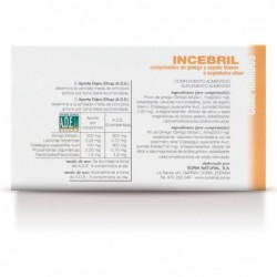 Soria Natural Incebril Ginkgo Hawthorn 60 Tablets 【24 hour SHIPPING】