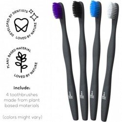 The Humble Co Cepillo Dientes Base Plantas Azul Morado 2 Unidades 【COMPRA ONLINE】