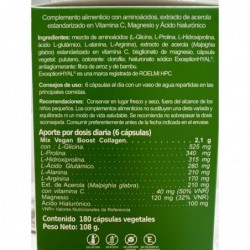 Vaminter Colagenova Vegan Boost 180 Cápsulas 【OFERTA】