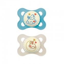 MAM Original Night Silicone Pacifier 2-6M 2 Units