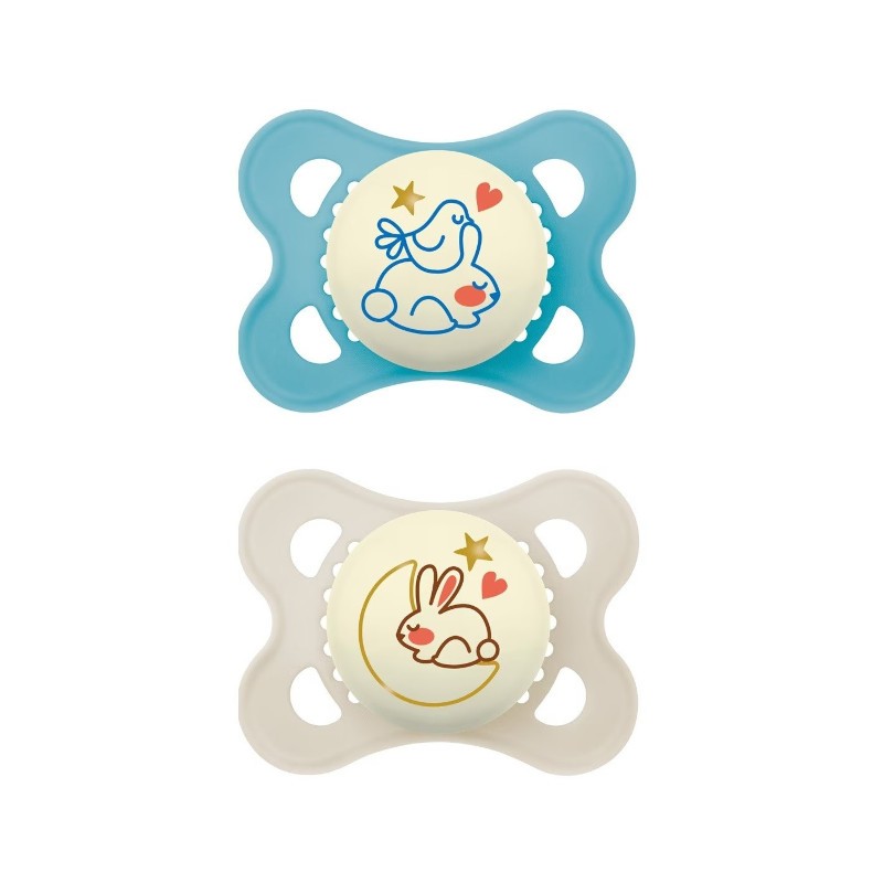 MAM Original Night Ciuccio in silicone 2-6M 2 unità