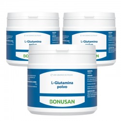 Bonusan L-Glutammina in polvere【PACCO OFFERTA】3x200gr
