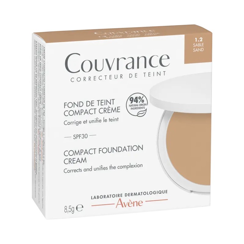 Avène Couvrance Fond de Teint Compact Sable N°3 Mat SPF 30 Avène Couvrance Fond de Teint Compact Sable N°3 Mat SPF 30