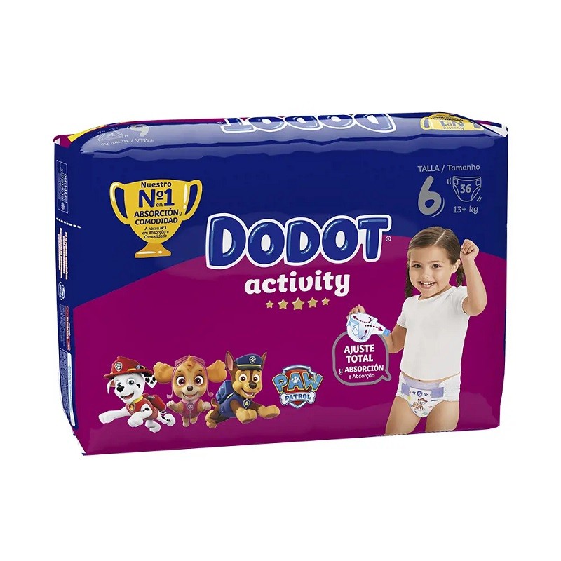 DODOT Activity Size 6 (+13 kilos) 36 Units DODOT Activity Size 6 (+13 kilos) 36 Units
