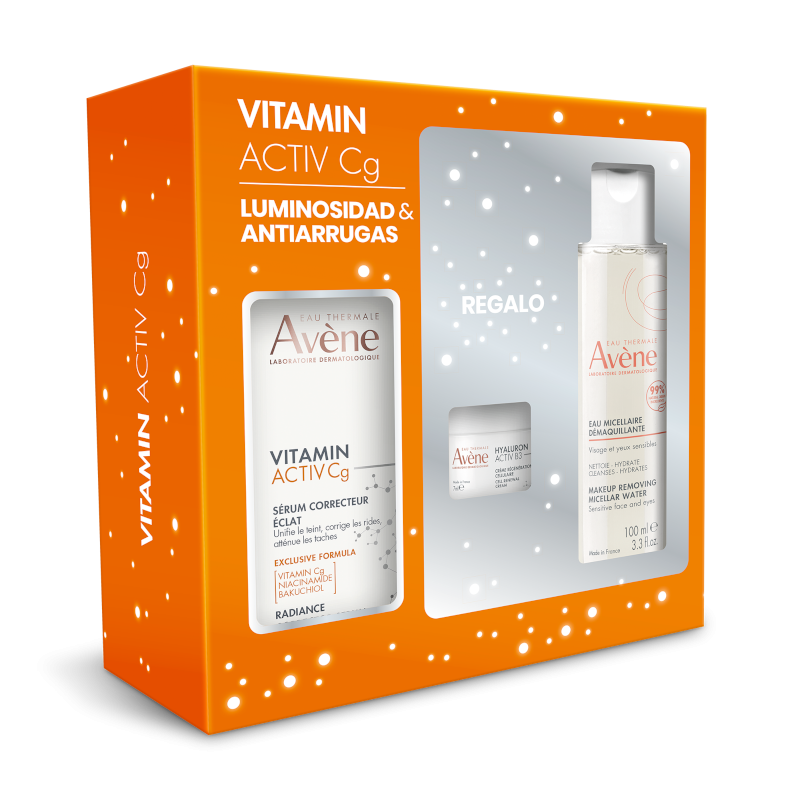 Pack Avène Sérum Vitamin Activ Cg 30 ml + Crème Hyaluron Activ B3 7 ml + Eau Micellaire 100 ml [PACK OFFRE]