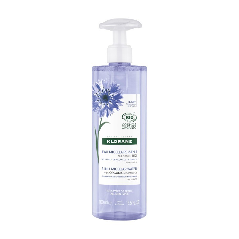 Klorane Fiordaliso Bio Acqua Micellare Struccante 400 ml 【SPEDIZIONE in 24 ore】