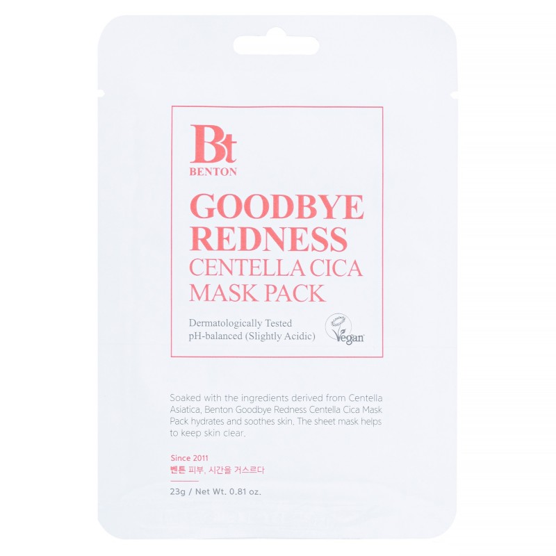 Benton Goodbye Redness Centella Cica Mask 23g Benton Goodbye Redness Centella Cica Mask 23g