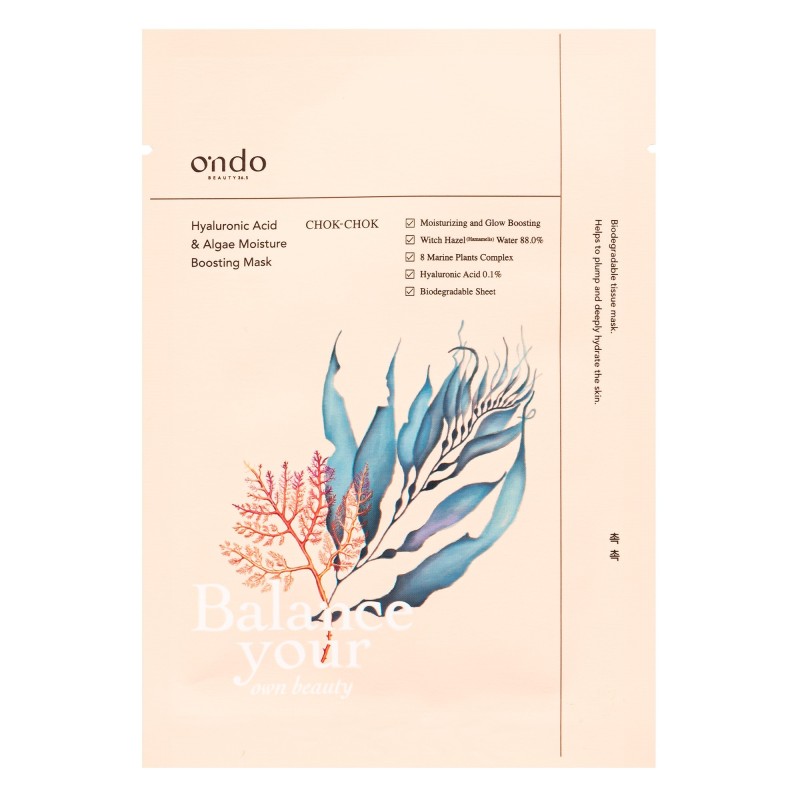 Ondo Beauty 36.5 Hyaluronic Acid & Algae Moisture Boosting Mask Chok-Chok 25g Ondo Beauty 36.5 Hyaluronic Acid & Algae Moisture Boosting Mask Chok-Chok 25g