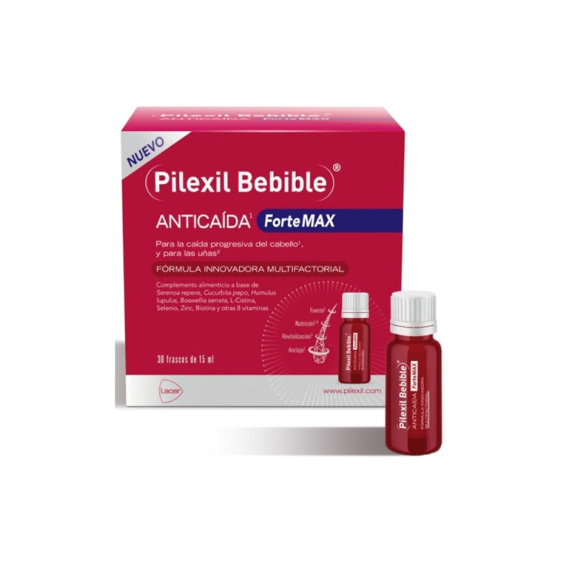 Pilexil Bebible Anticaída Forte Max Frascos 30x15 ml Pilexil Bebible Anticaída Forte Max Frascos 30x15 ml