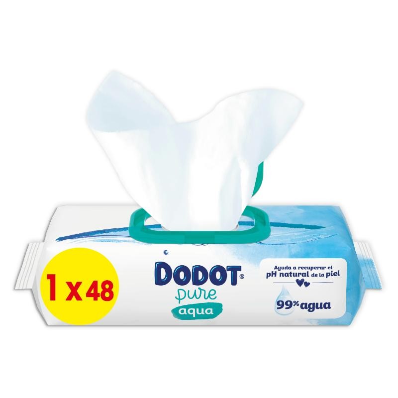 Salviette Dodot Aqua Plastic Free 48 unità【OFFERTA ONLINE】