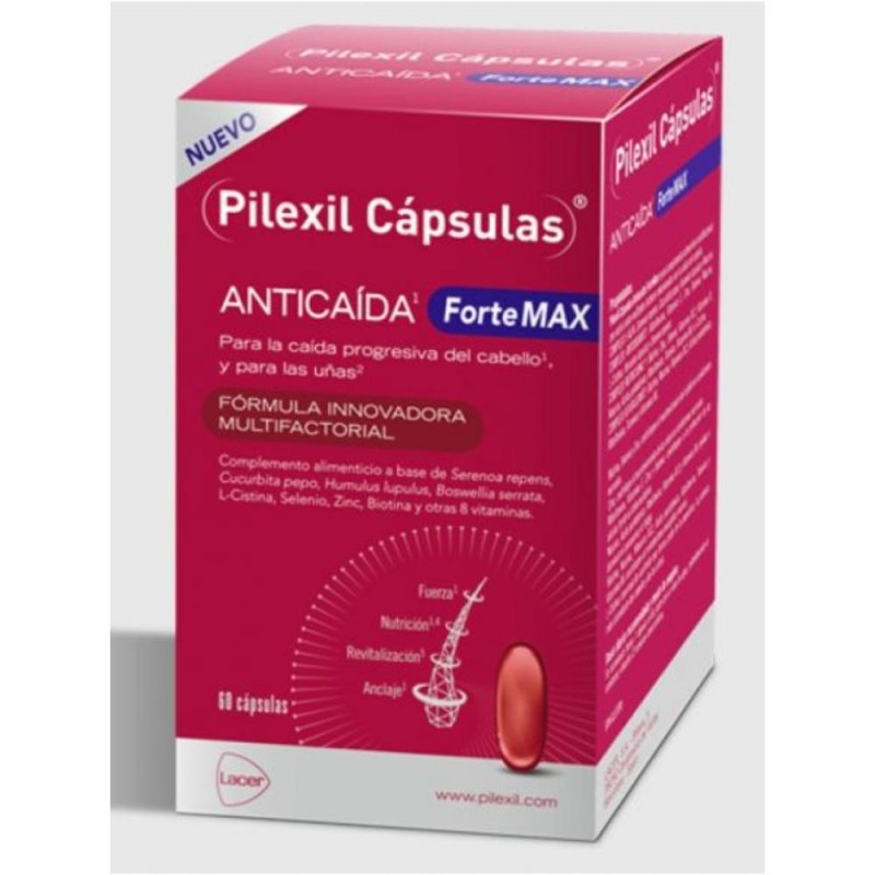Pilexil Anticaída Forte Max 60 Cápsulas Pilexil Anticaída Forte Max 60 Cápsulas