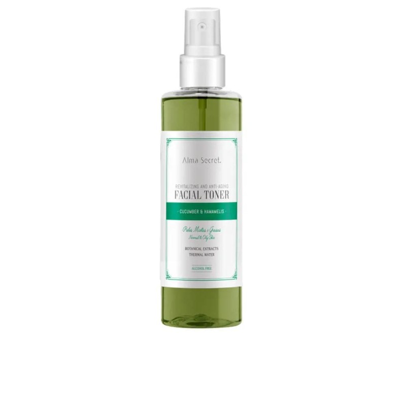 Alma Secret Tonico rivitalizzante e anti-età con cetriolo e amamelide 200 ml 【ACQUISTA ONLINE】 Alma Secret Tonico rivitalizzante e anti-età con cetriolo e amamelide 200 ml 【ACQUISTA ONLINE】