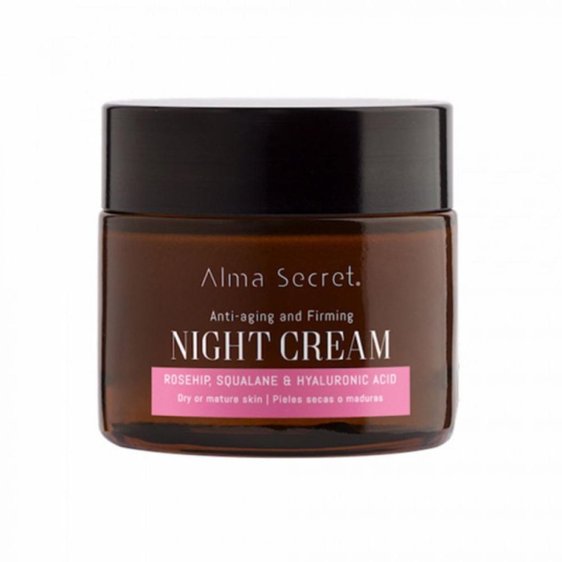 Crema anti-età da notte Alma Secret con rosa mosqueta, squalano e acido ialuronico 50 ml 【ACQUISTA ONLINE】 Crema anti-età da notte Alma Secret con rosa mosqueta, squalano e acido ialuronico 50 ml 【ACQUISTA ONLINE】