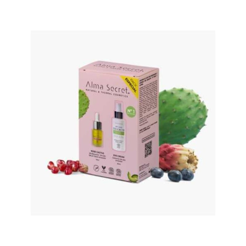 Coffret Secret Alma Contour des Yeux Avocat 30 ml + Sérum Rose Cactus 10 ml Coffret Secret Alma Contour des Yeux Avocat 30 ml + Sérum Rose Cactus 10 ml