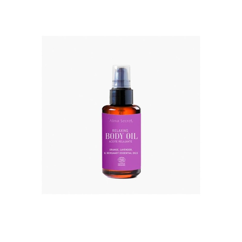 Huile relaxante secrète Alma au calendula, à la lavande et à la bergamote 100 ml Huile relaxante secrète Alma au calendula, à la lavande et à la bergamote 100 ml