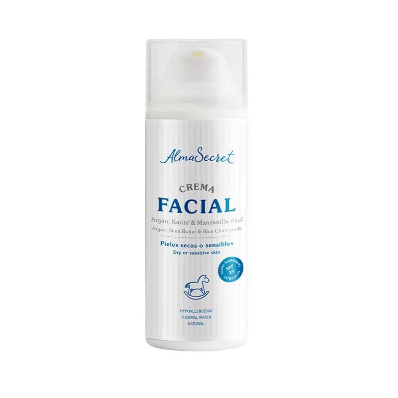 Crème visage Alma Secret à l'argan, au karité et à la camomille bleue SPF 20 50 ml Crème visage Alma Secret à l'argan, au karité et à la camomille bleue SPF 20 50 ml