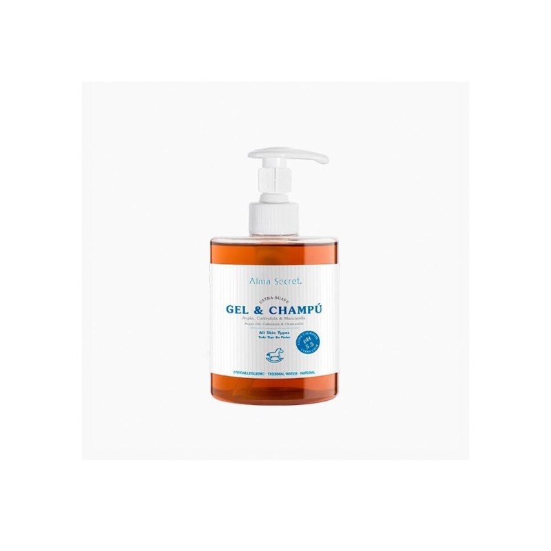 Alma Secret Sanftes Gel-Shampoo mit Argan, Calendula & Kamille 500 ml Alma Secret Sanftes Gel-Shampoo mit Argan, Calendula & Kamille 500 ml
