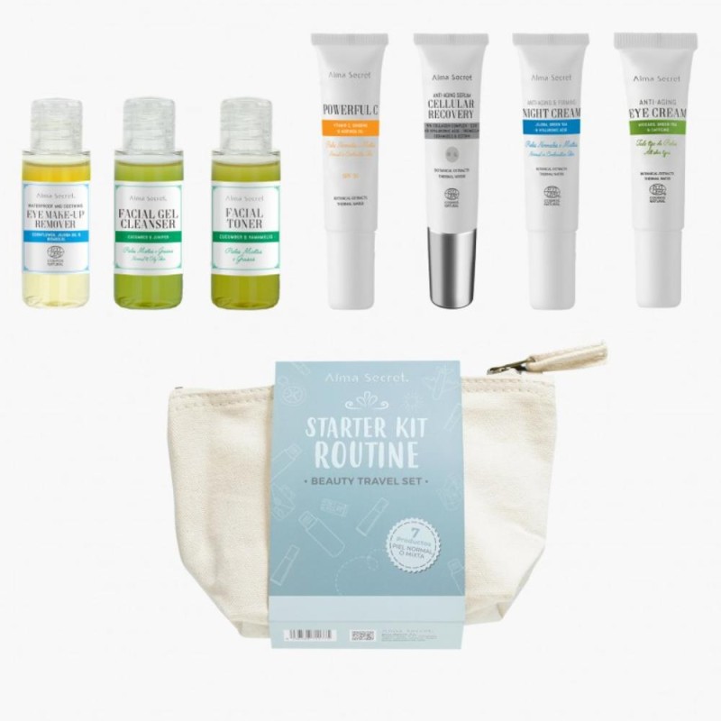 Alma Secret Pack Beauty Travel Piel Normal/Mixta 7 Productos Alma Secret Pack Beauty Travel Piel Normal/Mixta 7 Productos