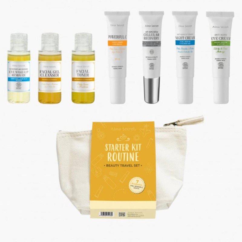 Alma Secret Pack Beleza Viagem Pele Sensível Normal/Mista 7 Produtos Alma Secret Pack Beleza Viagem Pele Sensível Normal/Mista 7 Produtos