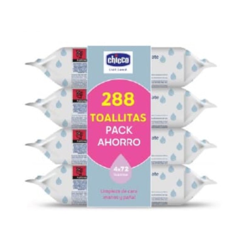 Salviette detergenti CHICCO 4x72 unità in saldo al miglior prezzo