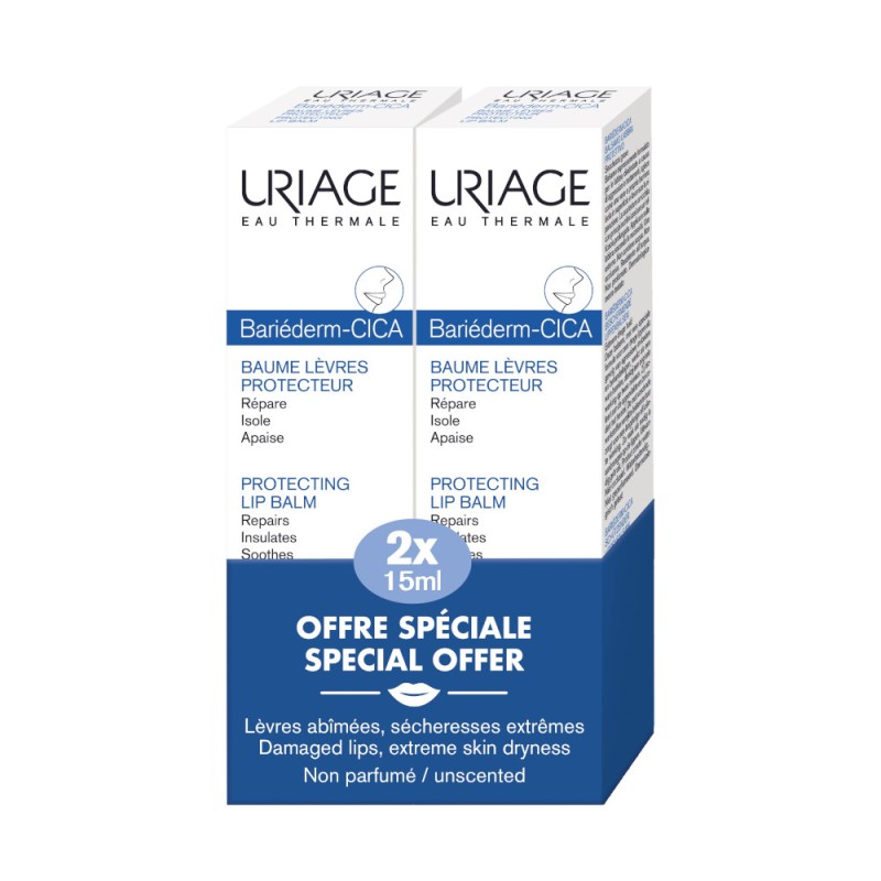 URIAGE Bariederm DUPLO Protective Lip Balm 2x15 ml