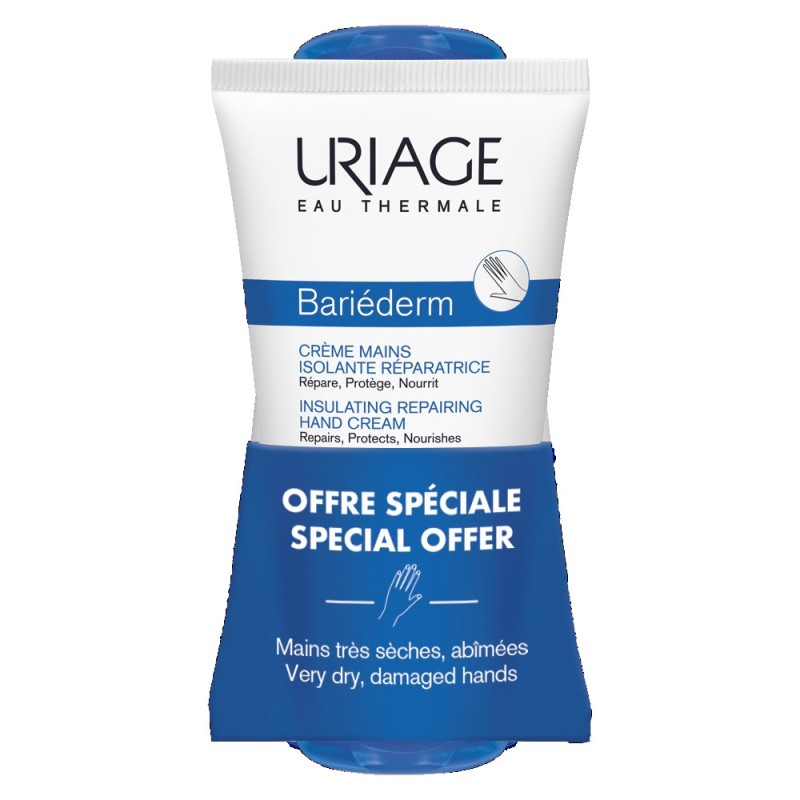 Uriage Bariéderm Duplo Repairing Hand Cream 2x50 ml