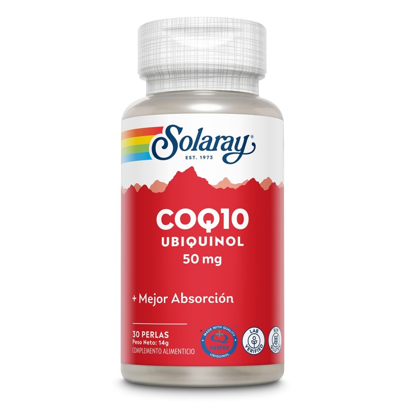 Solaray CoQ-10 Ubiquinol 100 mg 30 perles Solaray CoQ-10 Ubiquinol 100 mg 30 perles