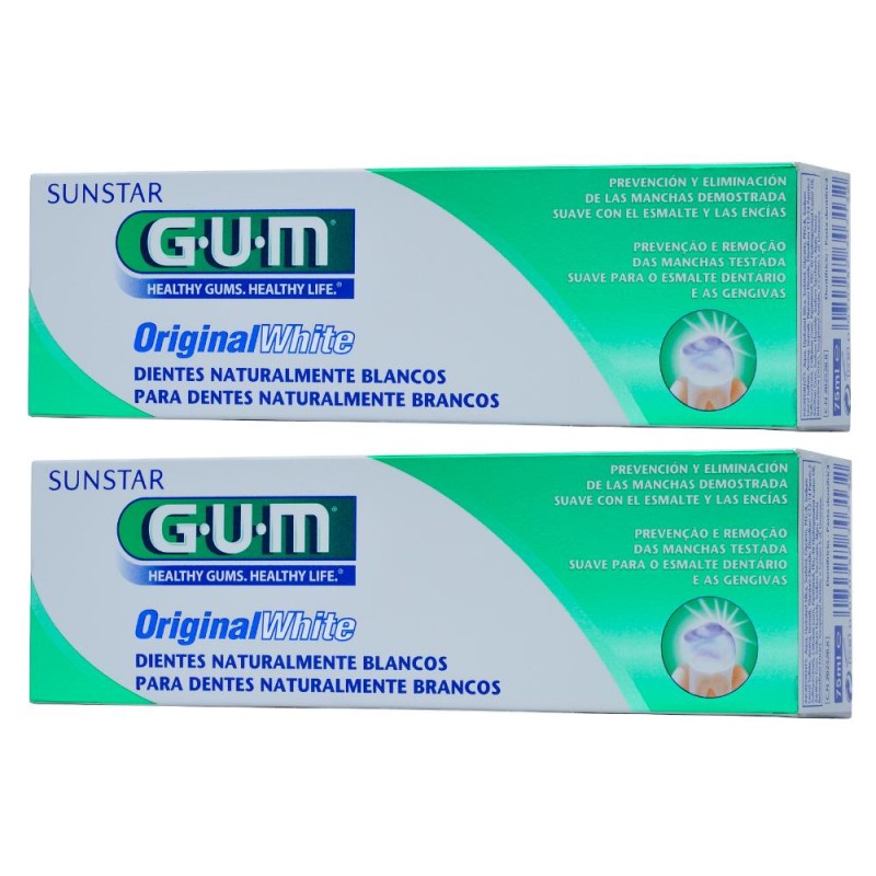 Gum Original White Duo Pack Pasta 2X75 ml 【COMPRA ONLINE】 Gum Original White Duo Pack Pasta 2X75 ml 【COMPRA ONLINE】